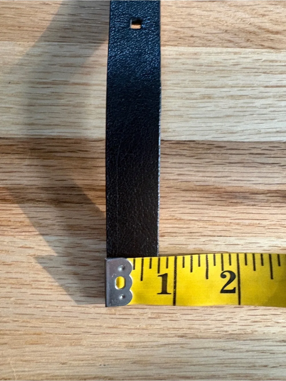 Black leather Nine West belt - size XL